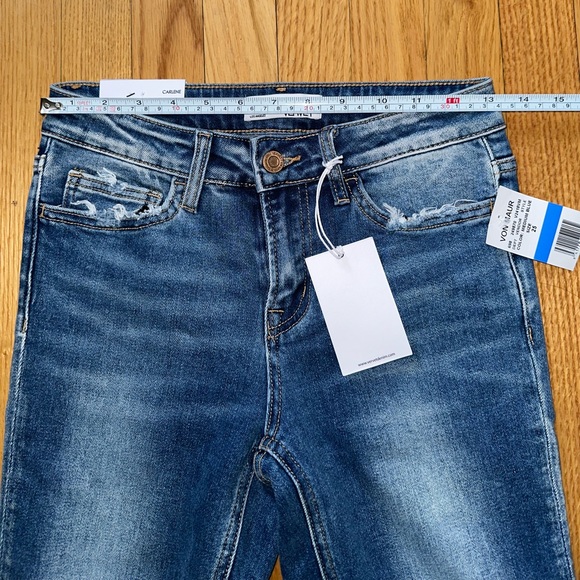 VERVET By Flying Monkey Mid Rise Carlene Straight Jeans - Picture 10 of 11